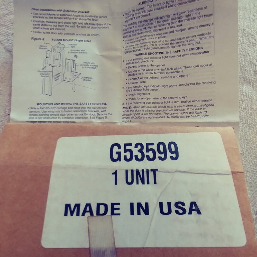 Chamberlain Garage Door Opener Safety Sensor Kit